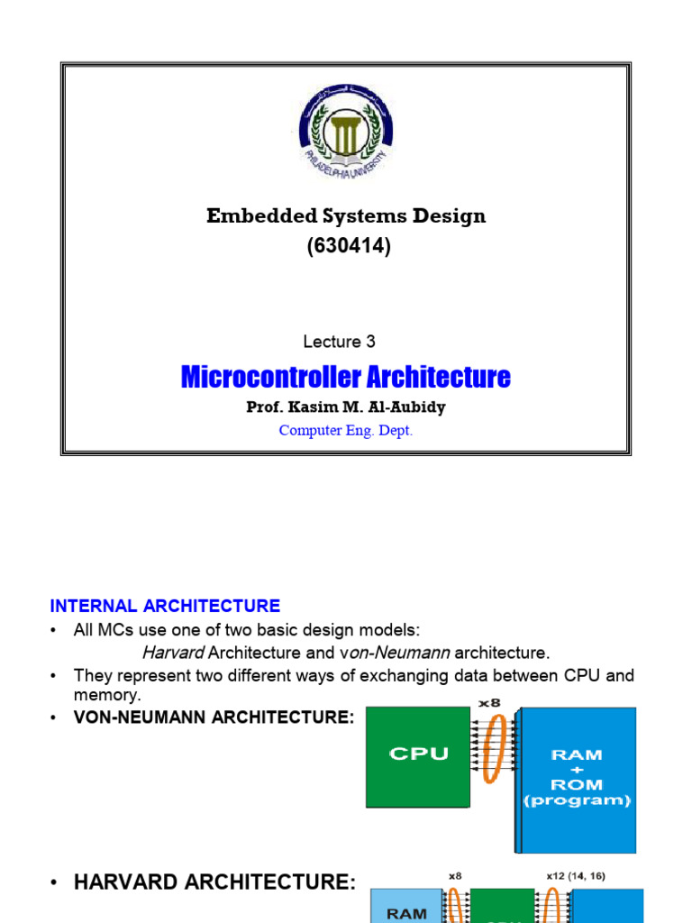 Microcontroller Architecture Overview | PDF | Integrated Circuit ...