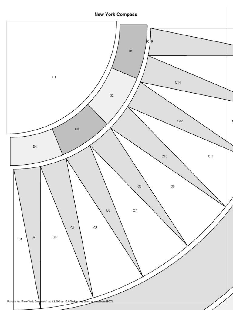 New York Compass Print Pattern Guide | PDF