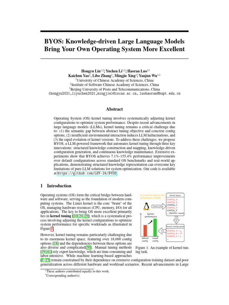 BYOS: Automated OS Kernel Tuning Framework | PDF | Linux Distribution ...