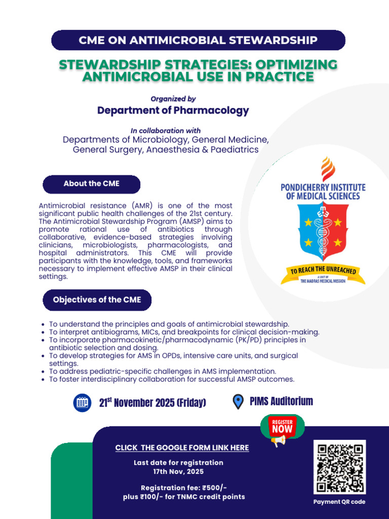 Antimicrobial Stewardship CME-1 | PDF | Pharmacology | Medicine