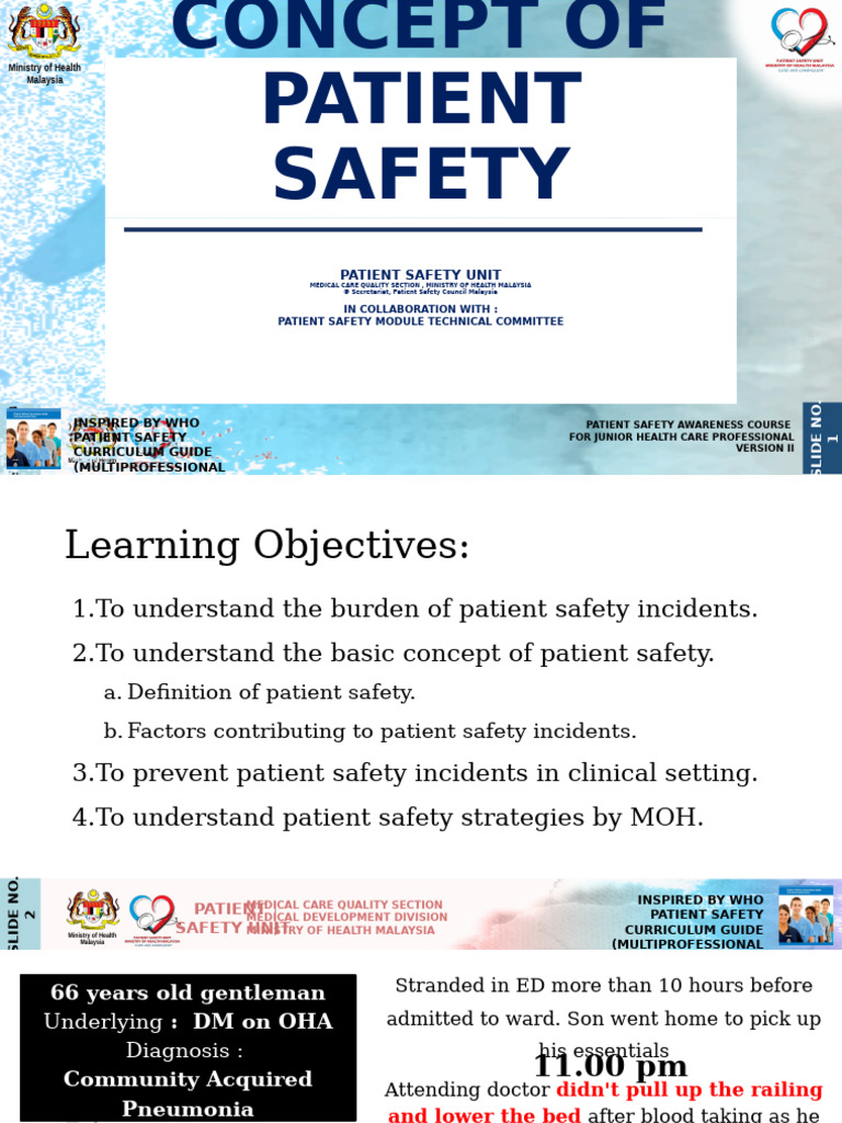 P1 - The Basic Concept of Patient Safety | PDF | Patient Safety | Patient
