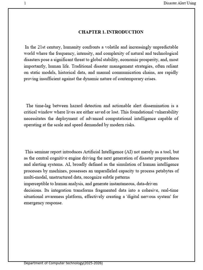 AI-Driven Disaster Alert Systems | PDF | Artificial Intelligence ...