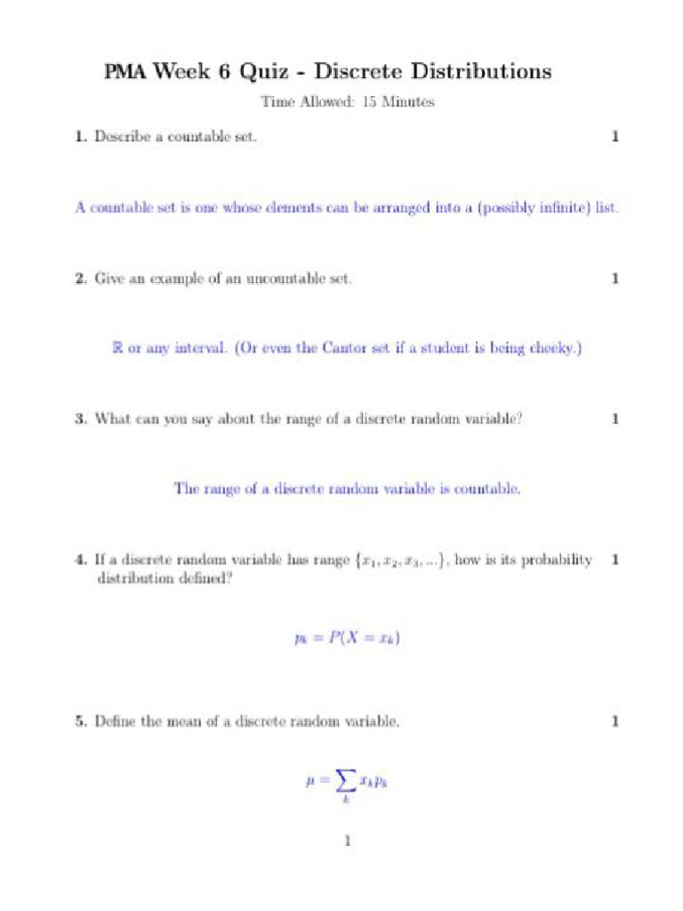 Discrete Test | PDF