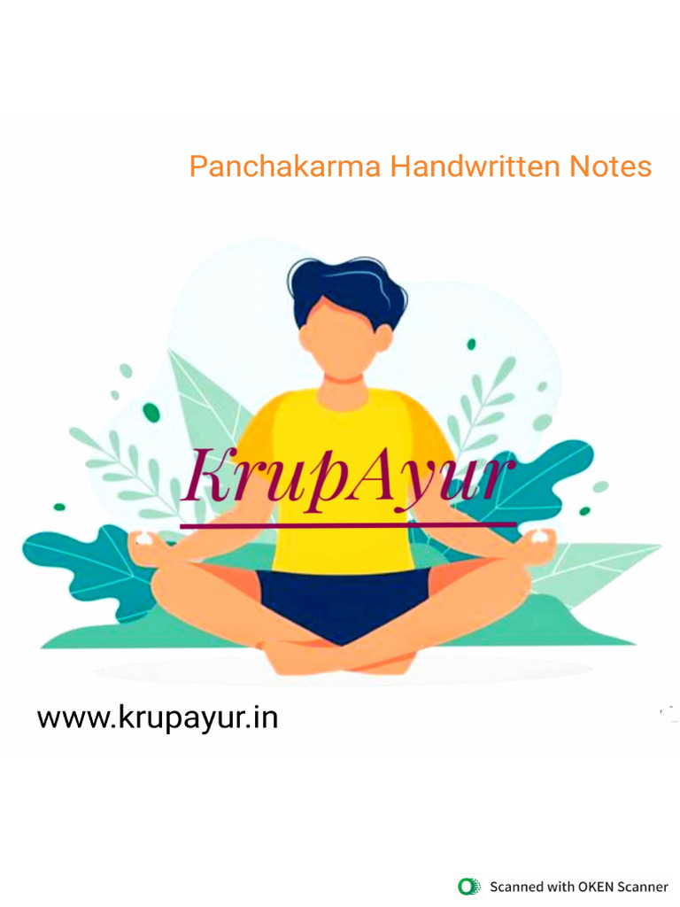 Panchakarma Handwritten Notes | PDF
