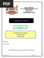 Grade 11 Maths Literacy Assignment 2025 | PDF | Economies