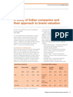 India: A Study of Indian Companies and Their Approach To Brand Valuation