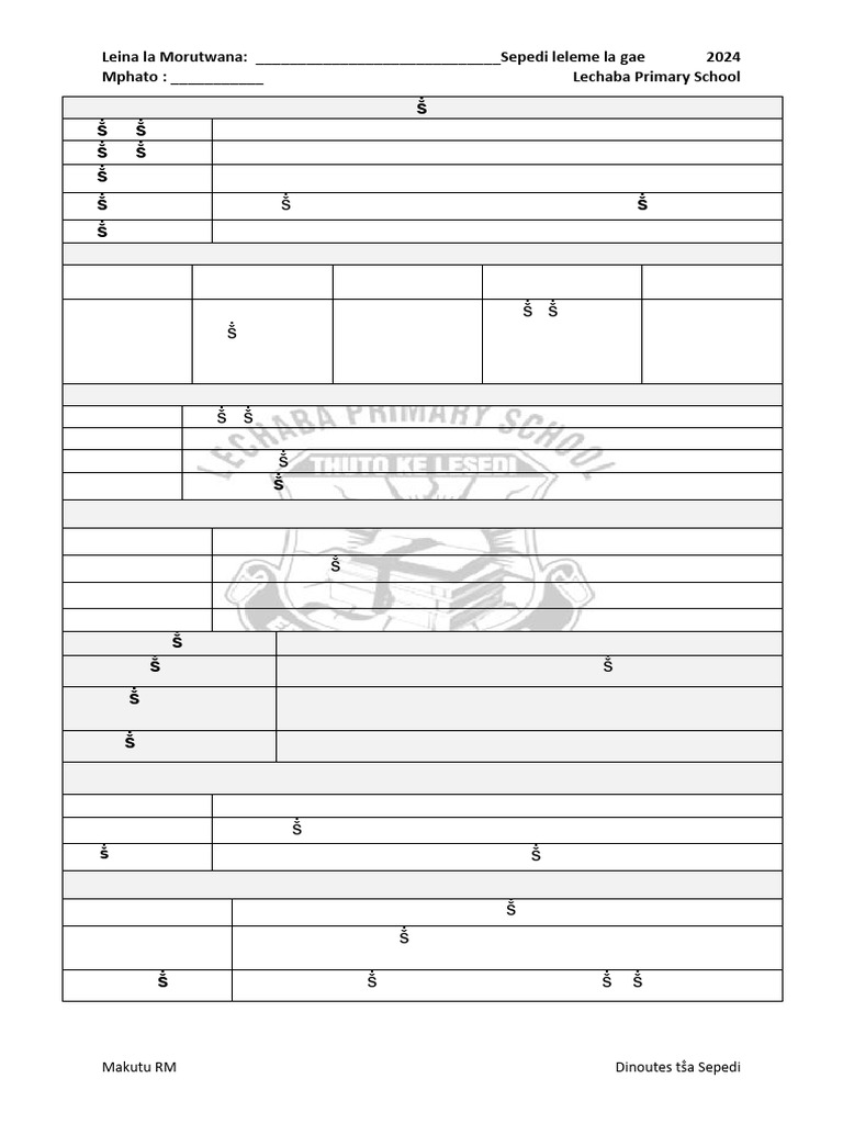 Sepedi Language Notes for 2024 | PDF | Languages Of Africa