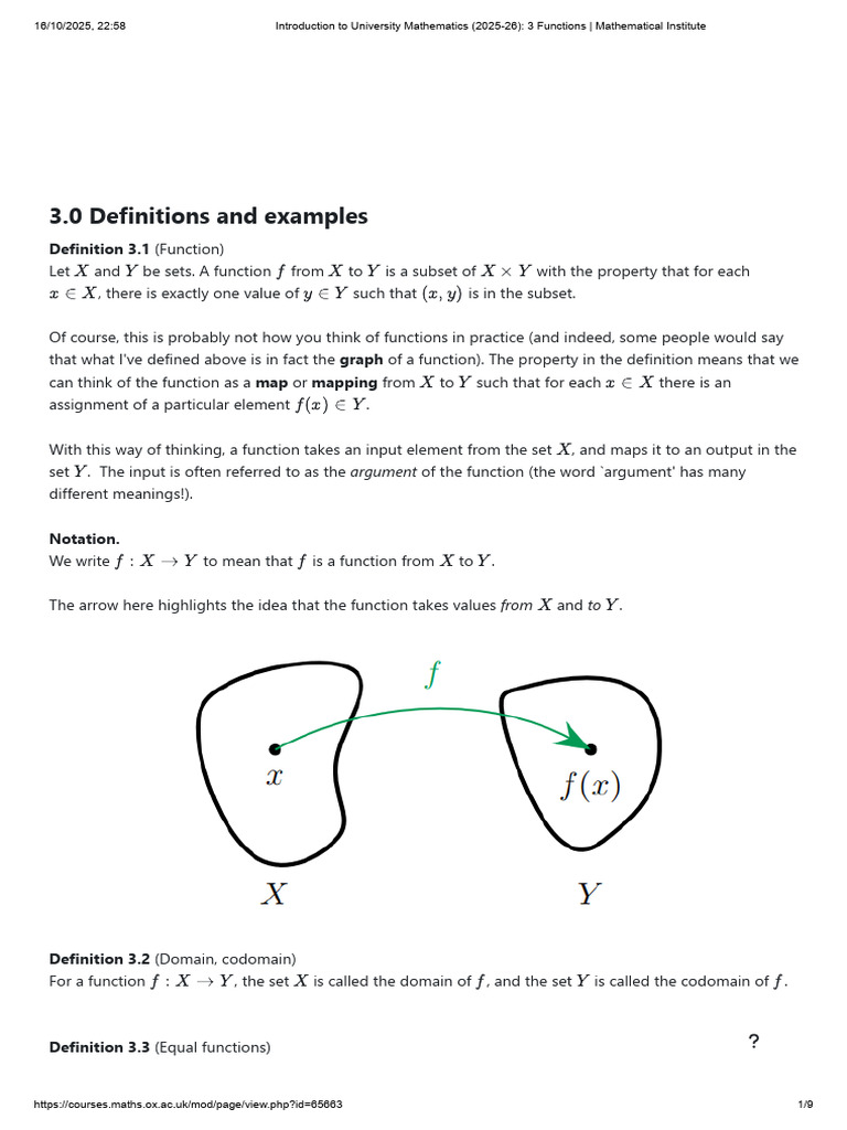 Understanding Functions in Mathematics | PDF | Function (Mathematics ...