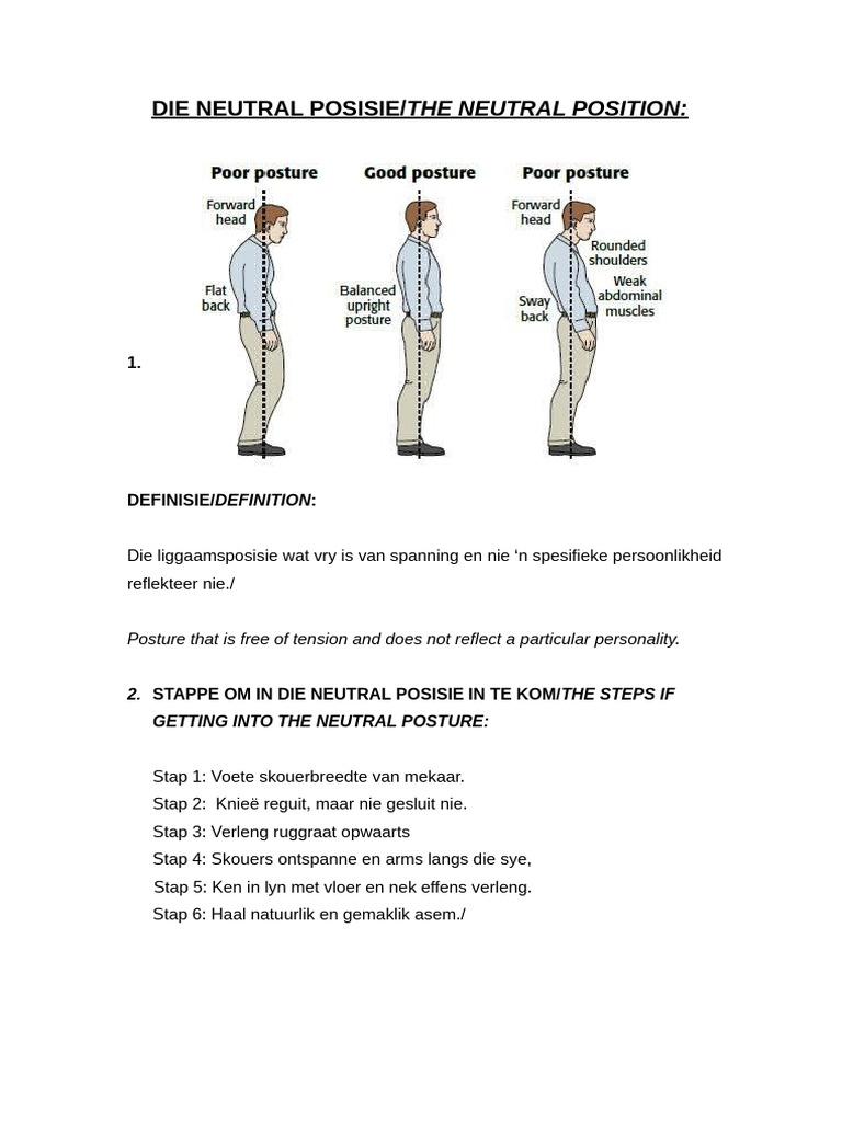Die Neutral Posisie The Neutral Position | PDF