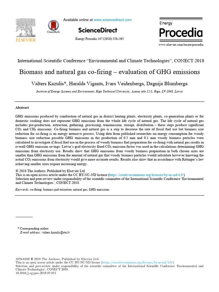 10 1016@j Egypro 2018 07 071 | PDF | Fuels | Natural Gas