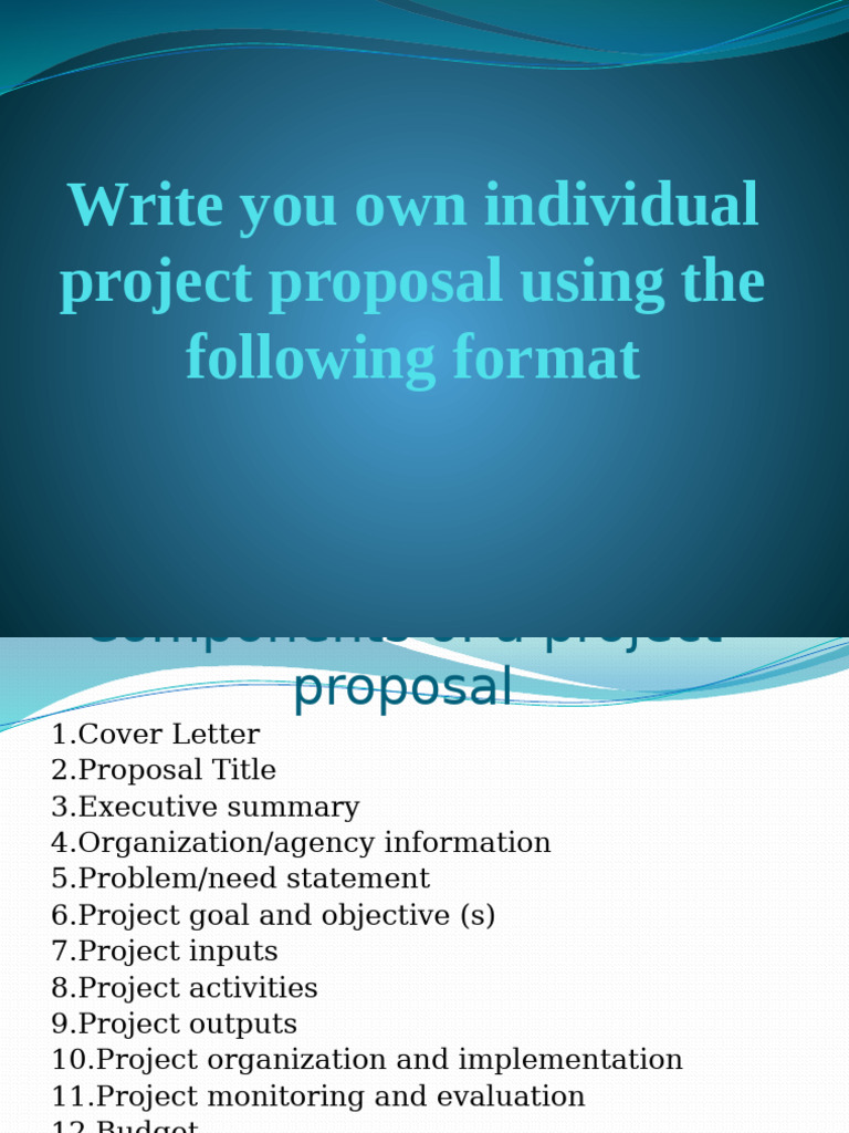 Essential Components of a Project Proposal | PDF | Evaluation | Goal
