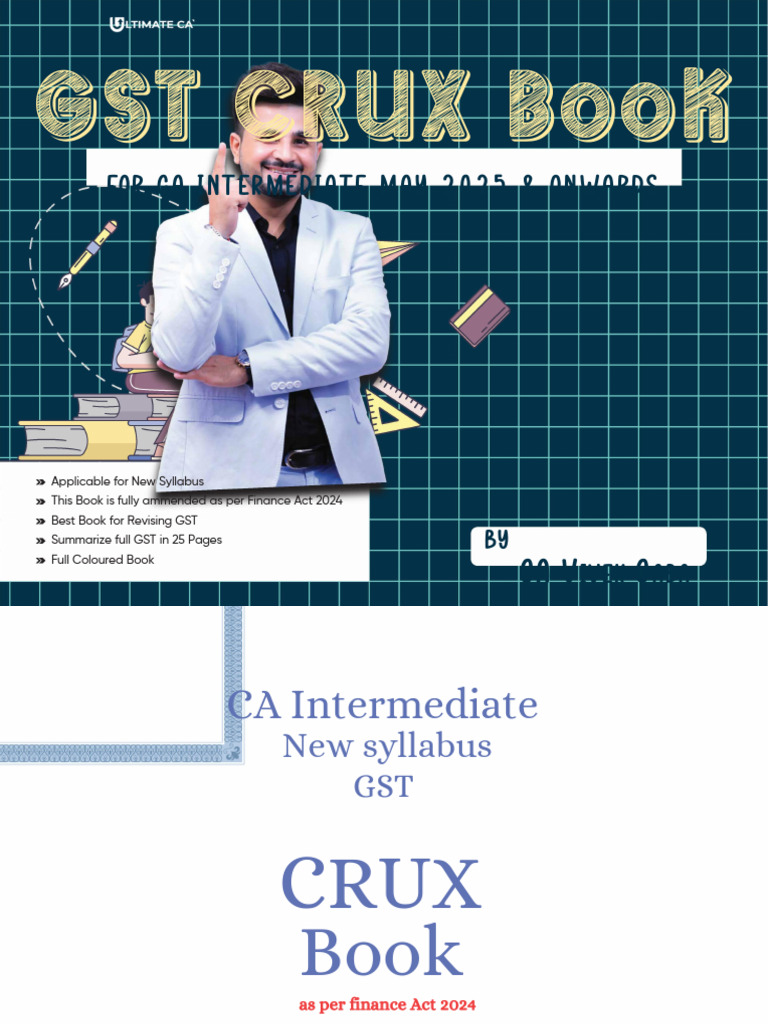 CA Inter GST Chart Book by Vivek Gaba Sir | PDF | Taxes | Excise