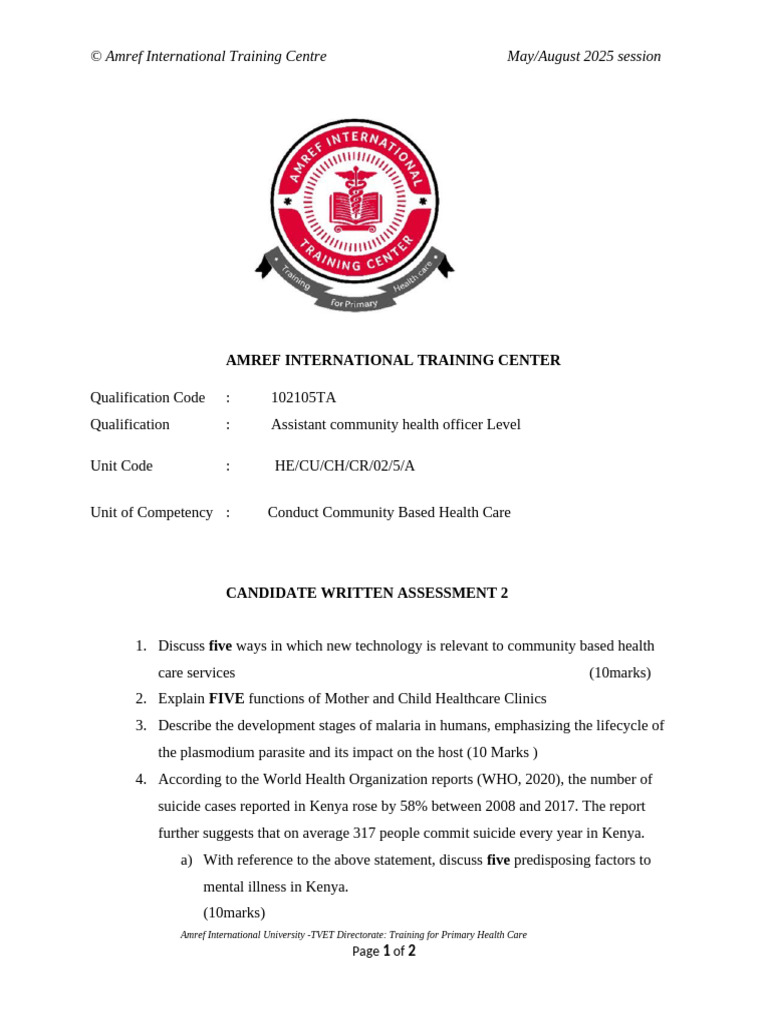 CBHC CAT 2 | PDF