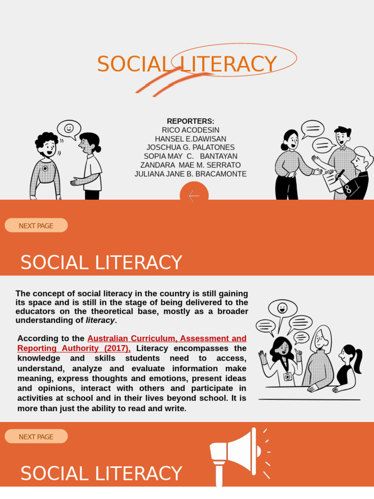 Social-Literacy 104001 | PDF | Nonverbal Communication | Communication