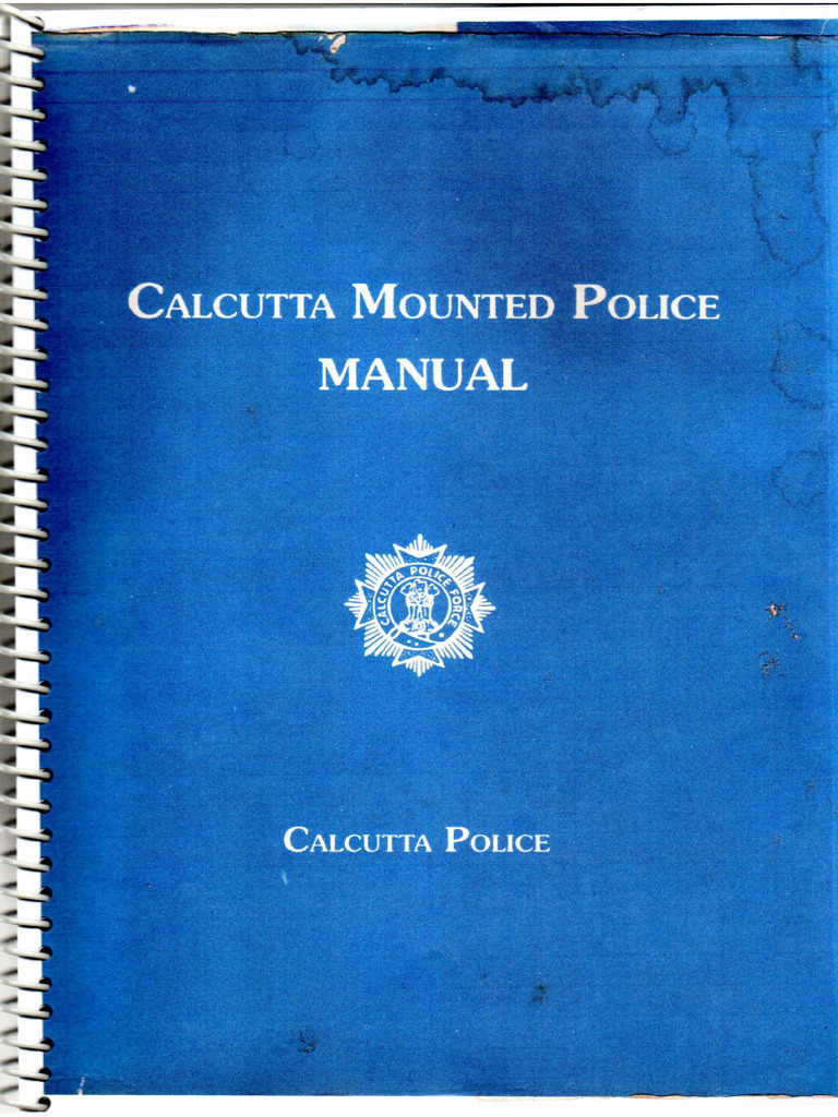 Calcutta Mounted Police Manual | PDF
