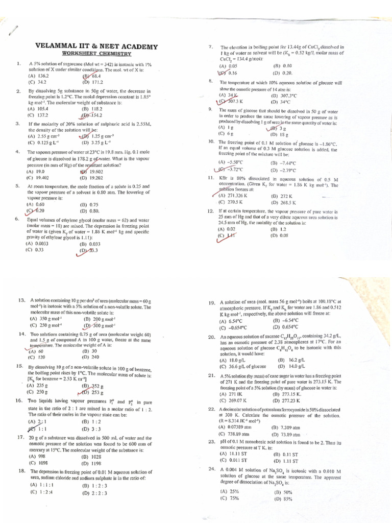 Solutions Numericals | PDF