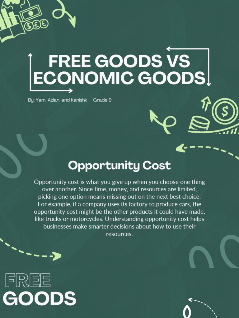 Free Goods vs Economic Goods Explained | PDF