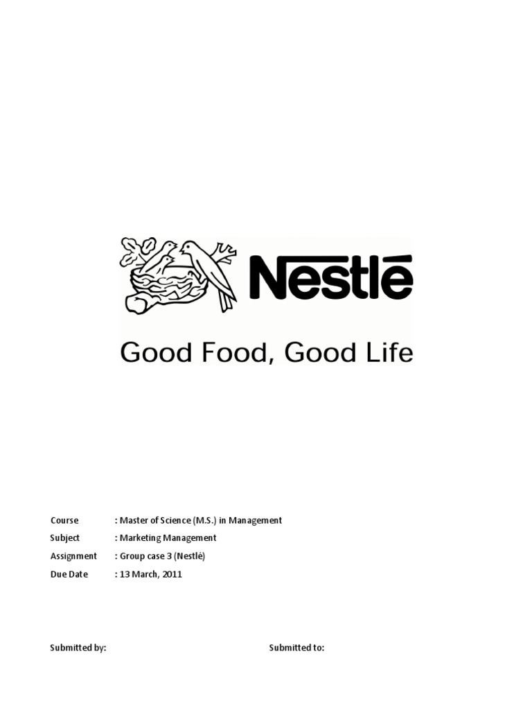 strategic management case study of nestle