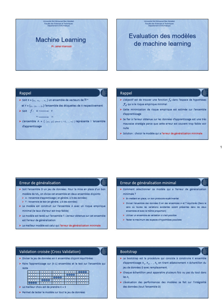 Évaluation des modèles de machine learning | PDF | Apprentissage ...