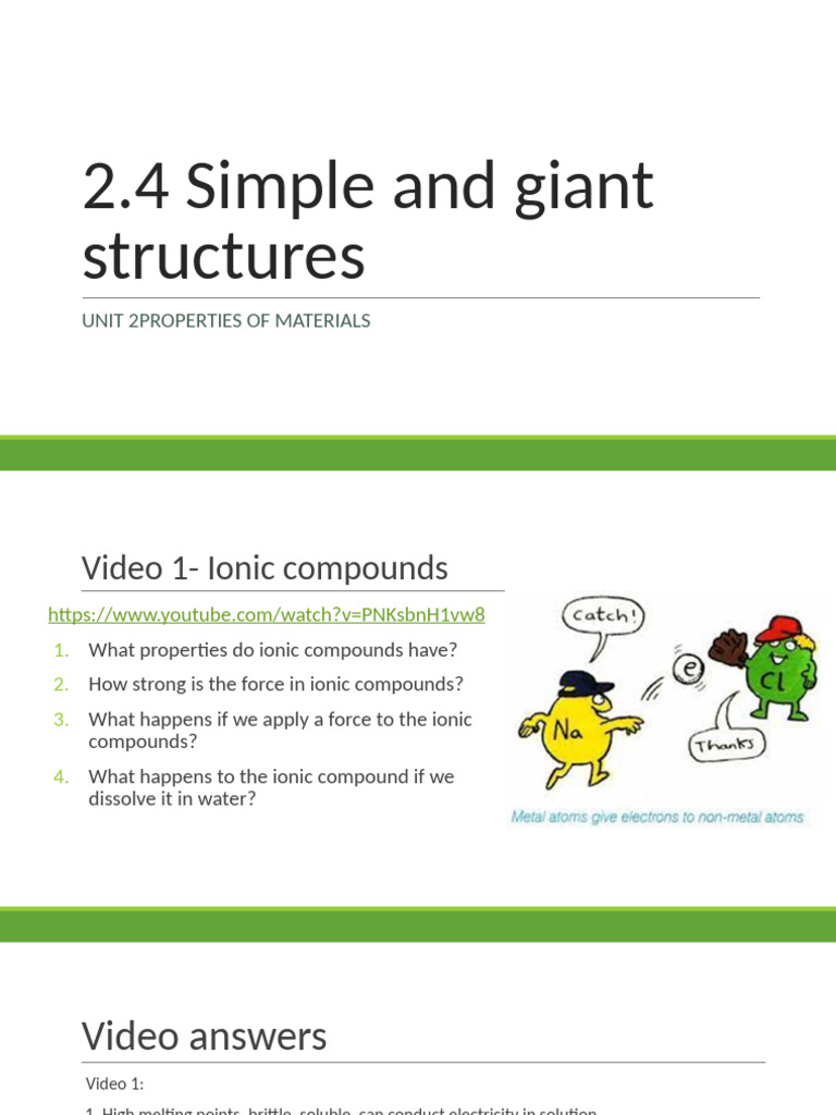 Properties of Ionic and Covalent Bonds | PDF | Ionic Bonding | Chemical ...