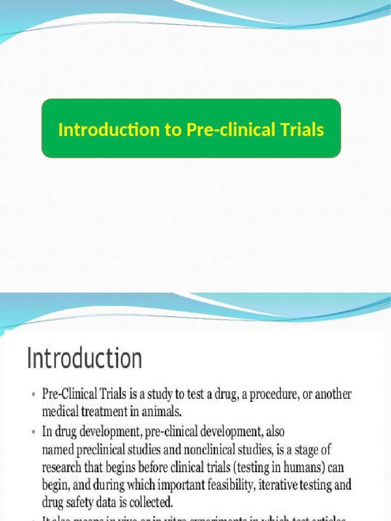 Preclinical Trial | PDF