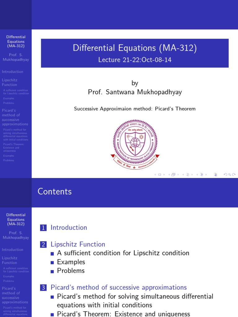 Picard's Method in Differential Equations | PDF | Calculus ...