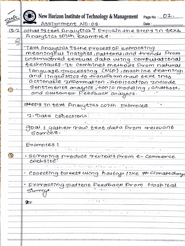 SMA Assignment No.03 | PDF