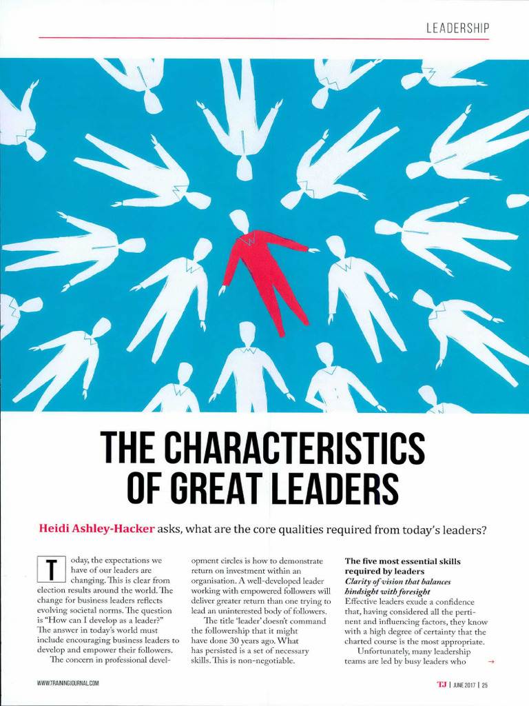 Essential Traits of Effective Leaders | PDF | Leadership | Experience