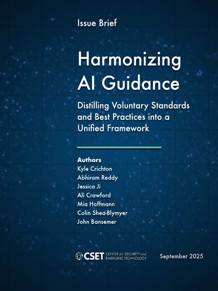 Harmonizing AI Guidance | PDF | Artificial Intelligence | Intelligence ...