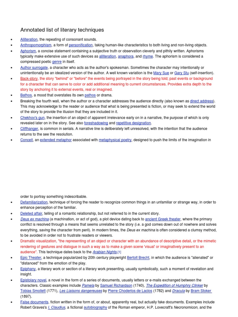 List Of Literary Techniques Irony One Thousand And One Nights