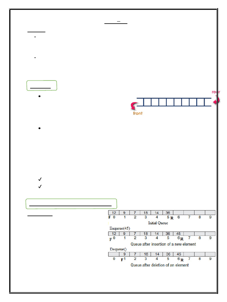 Queue and Stack Data Structures Guide | PDF | Queue (Abstract Data Type ...