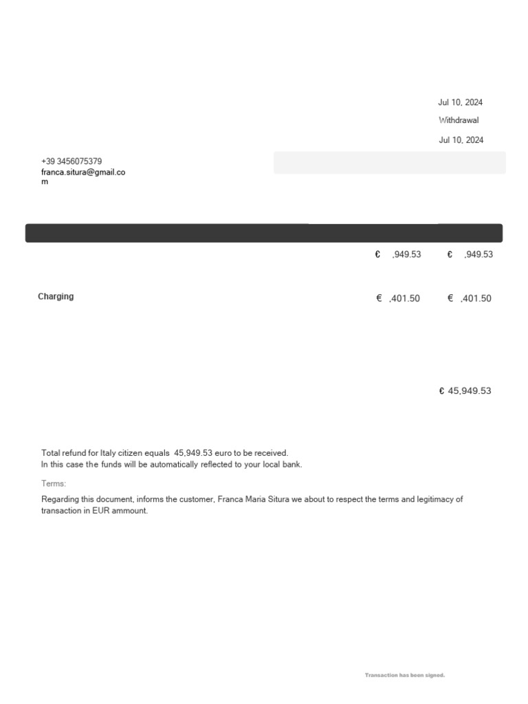 _Invoice # 26251 Franca Maria Situra (1) | PDF