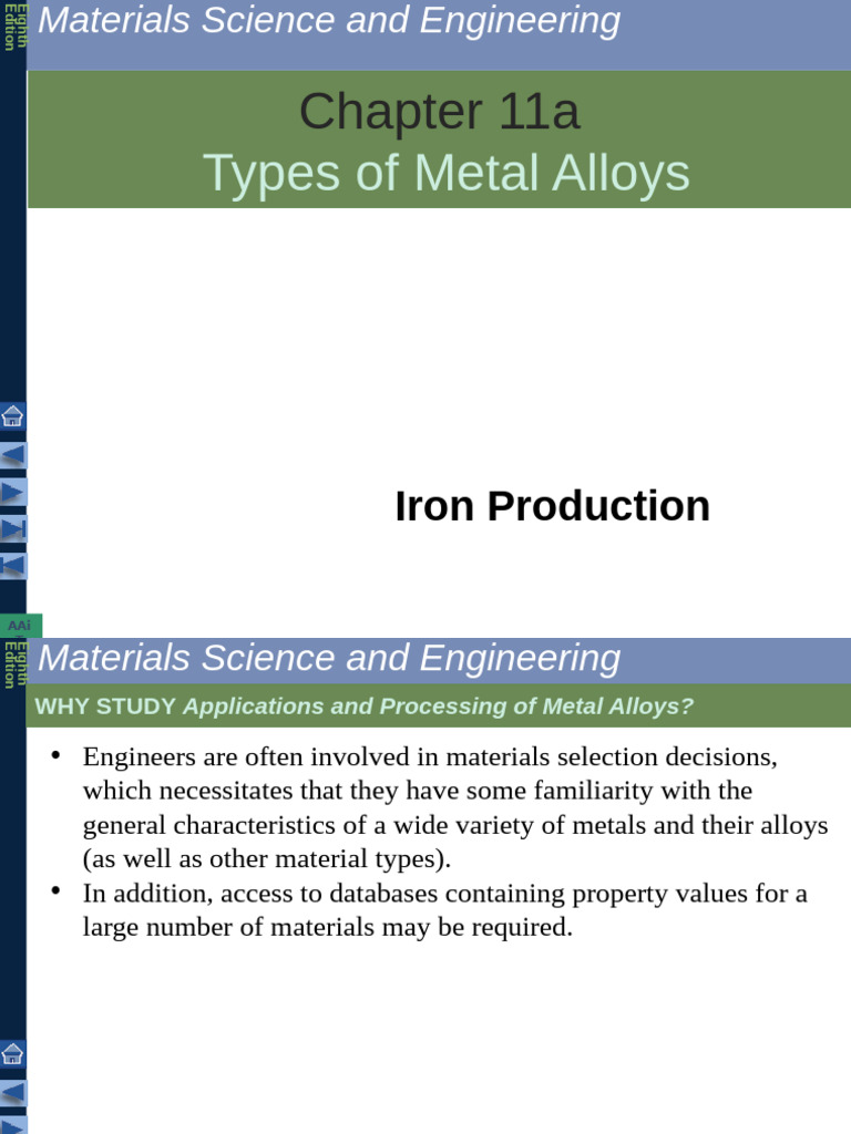 Types of Metal Alloys Overview | PDF | Iron | Steelmaking
