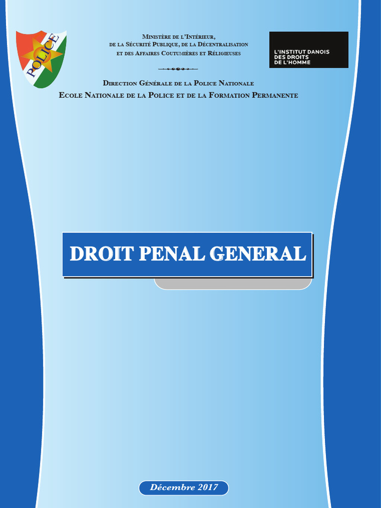 Droit Pénal Général : Guide Complet | PDF | Crimes | Crime et violence