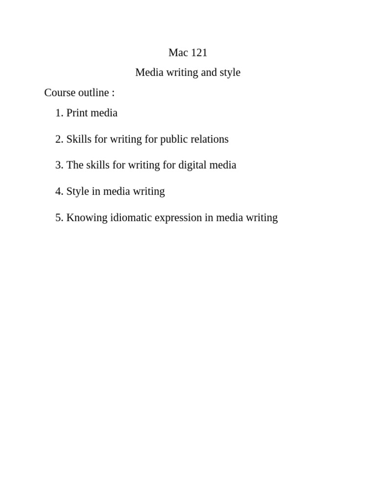 Media Writing Skills for Print & Digital | PDF | Search Engine ...