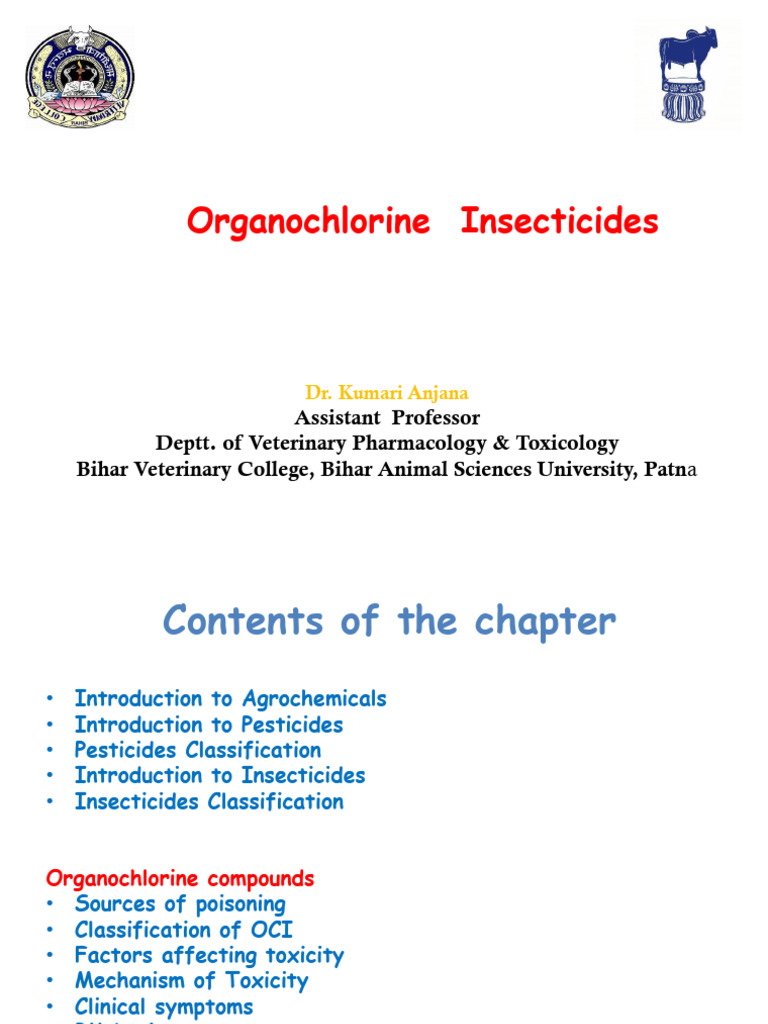 Organochlorine Insecticides Overview | PDF | Pesticide | Insecticide