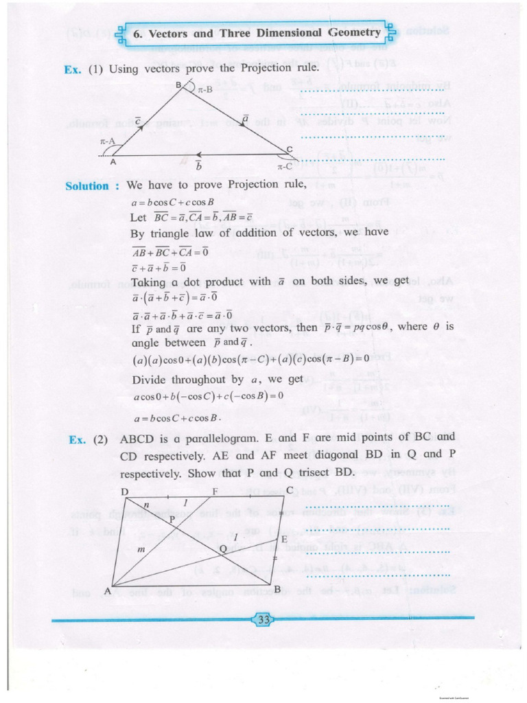 6) Vectors and 3D | PDF