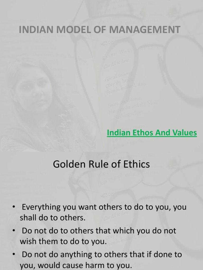 Indian Ethos in Management Practices | PDF | Value (Ethics) | Ecology
