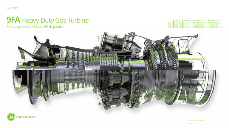 9FA Gas Turbine Specifications | PDF