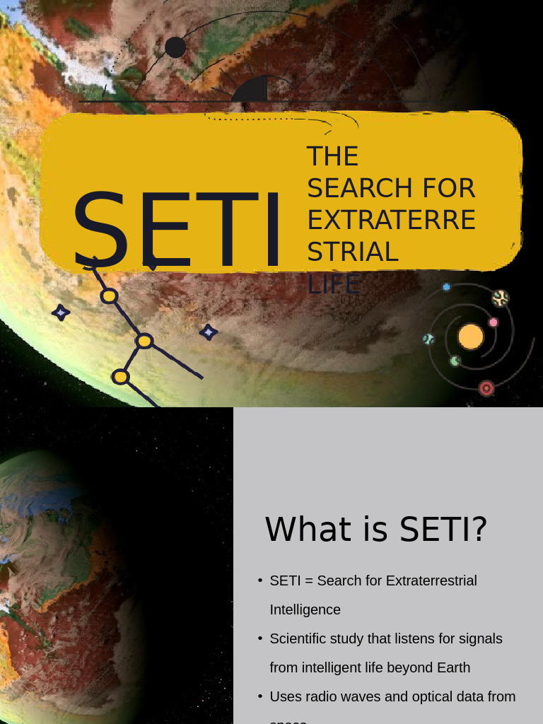Exploring SETI: Search for Alien Life | PDF | Search For ...