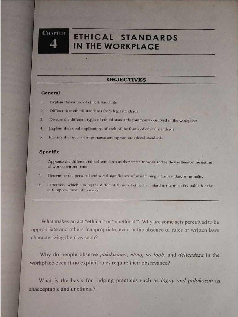 Values and Work Ethics - Chapter 4 | PDF