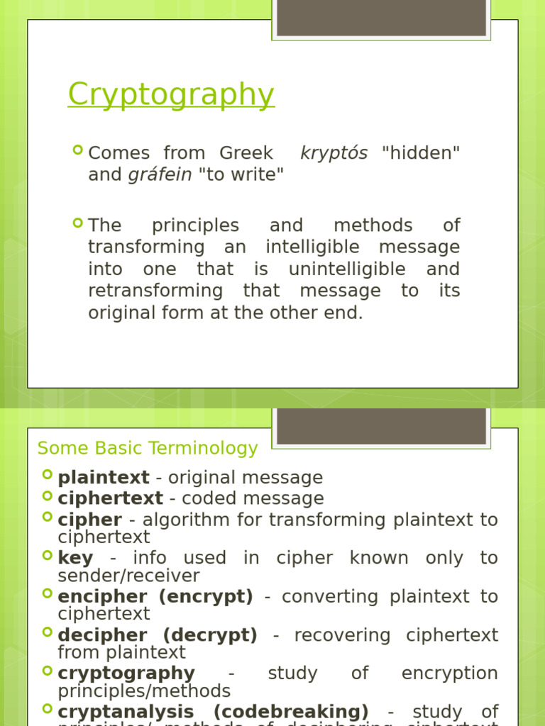 Understanding Cryptography Basics | PDF | Cipher | Cryptography