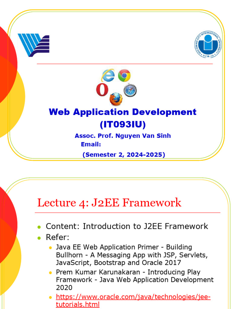 Introduction to J2EE Framework | PDF | Java (Programming Language ...