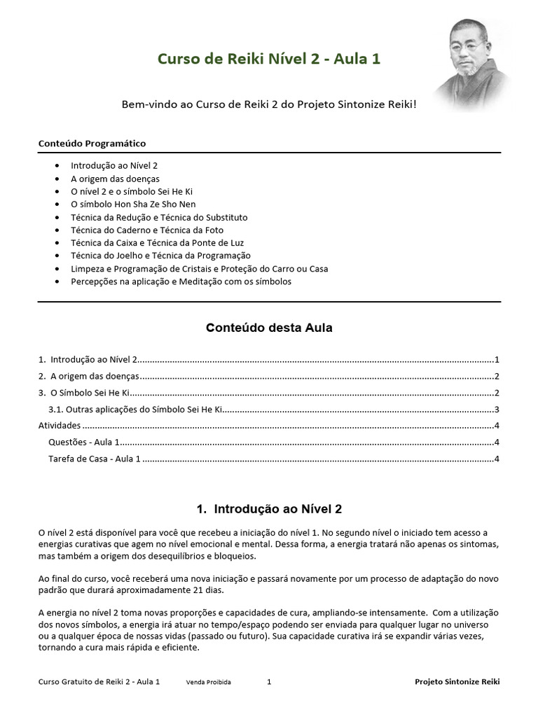 Reiki Nível 2 | PDF | Reiki | Tempo