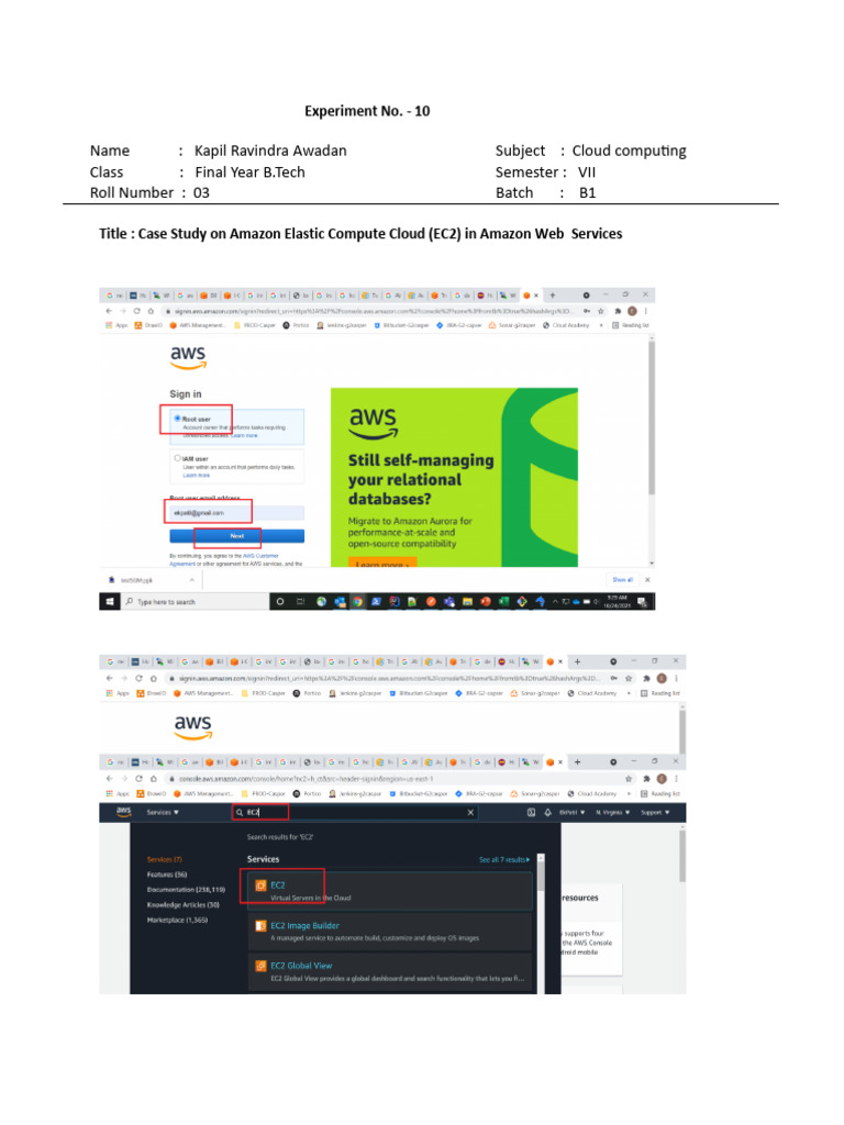 Amazon EC2 Case Study in Cloud Computing | PDF