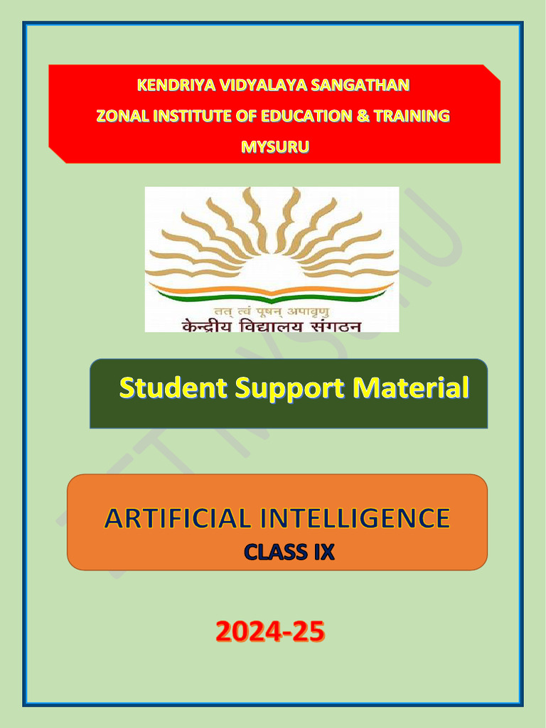 AI Curriculum for Class IX (2024-25) | PDF | Artificial Intelligence ...