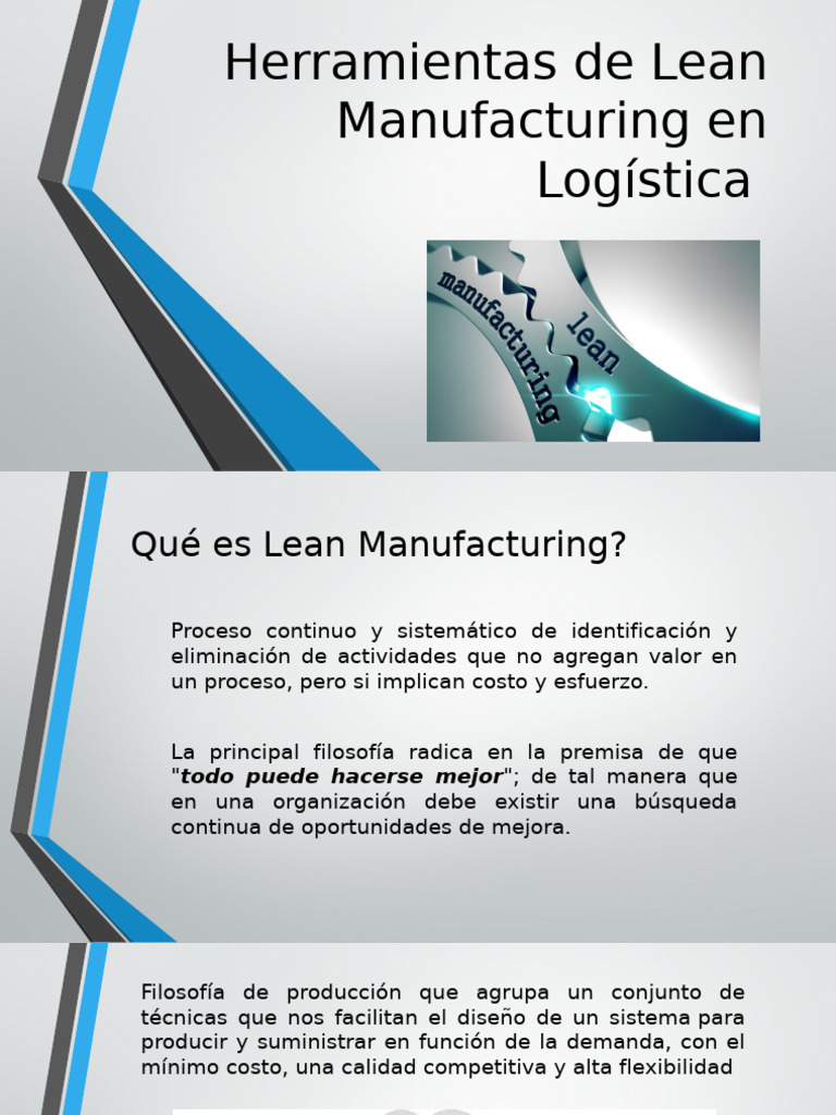 Herramientas Lean en Logística | PDF | Lean Manufacturing | Procesos de ...
