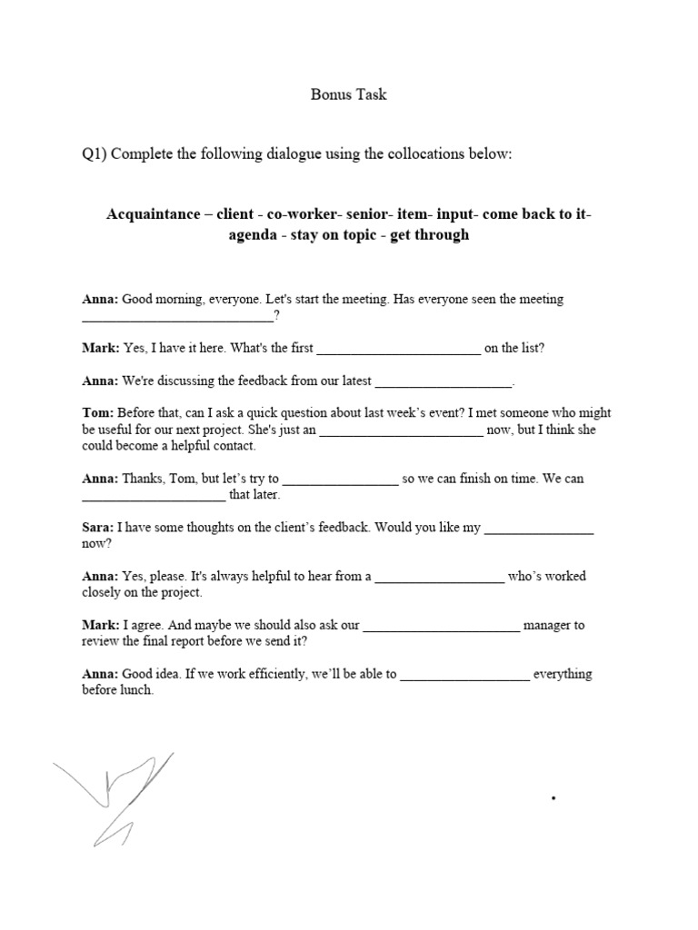 AAST English Bonus Task | PDF