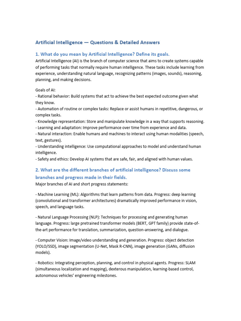 Understanding Artificial Intelligence: Key Concepts | PDF | Artificial ...