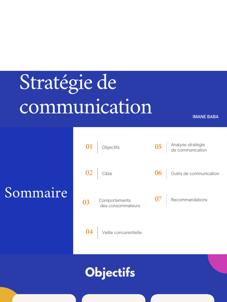 Stratégie de communication et analyse des consommateurs | PDF